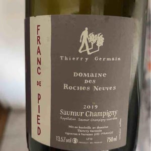 Franc de Pied - Domaine des Roches Neuves - Thierry et Louis Germain -2022