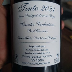 Tinto - Vizinho Vinhateiro - Charlotte Hugel & Paul Chevreux -2021