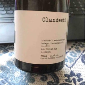 Bodega Clandestina - Ferran Lacruz - Blanc Fugitu