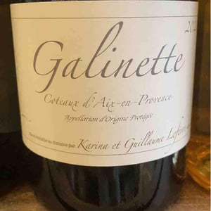 Galinette - Domaine de Sulauze - Karina & Guillaume Lefèvre -2017