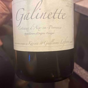 Galinette - Domaine de Sulauze - Karina & Guillaume Lefèvre -2017