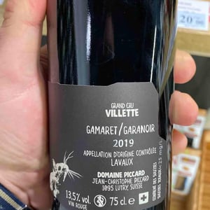 Gamaret/Garanoir - Domaine Piccard - Jean-Christophe Piccard -2019