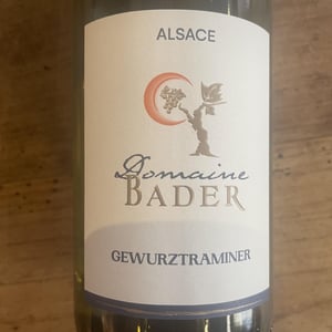Gewurtztraminer - Domaine Bader - Pierre Bader -2021