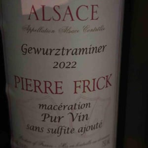 Gewurztraminer - Domaine Pierre Frick - jean-pierre-chantal-et-thomas-frick