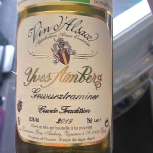 Gewurztraminer Cuvée Tradition - Domaine Yves Amberg - yves-amberg