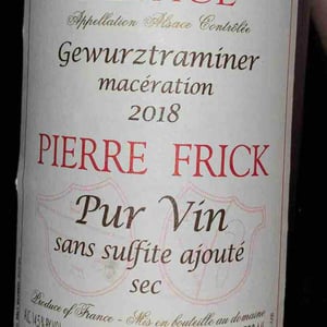 Domaine Pierre Frick - Jean-Pierre, Chantal et Thomas Frick - Gewurztraminer Macération Sec
