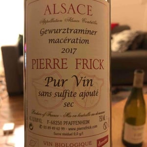 Gewurztraminer Macération Sec - Domaine Pierre Frick - Jean-Pierre, Chantal et Thomas Frick 