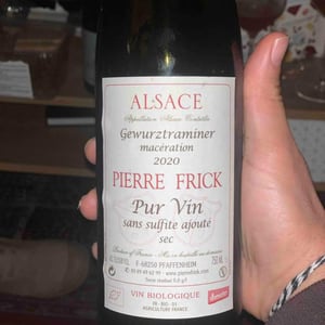 Gewurztraminer Macération Sec - Domaine Pierre Frick - Jean-Pierre, Chantal et Thomas Frick 