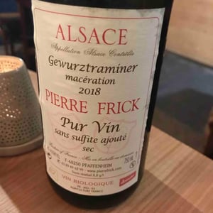 Domaine Pierre Frick - Jean-Pierre, Chantal et Thomas Frick - Gewurztraminer Macération Sec