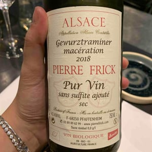 Gewurztraminer Macération Steinert - Domaine Pierre Frick - Jean-Pierre, Chantal et Thomas Frick 