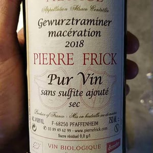 Gewurztraminer - Domaine Pierre Frick - Jean-Pierre, Chantal et Thomas Frick 