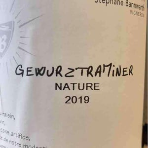 Gewuztraminer Nature - Laurent Bannwarth - stephane-bannwarth