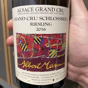 Grand cru Schlossberg Riesling - Domaine Albert Mann - famille-barthelme -2014