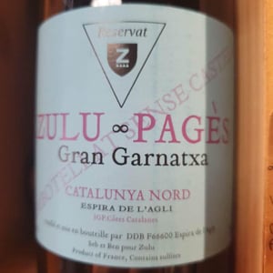 Gran Garnatxa - La Recerca / Zulu Wine - Jessica Albero & Laurent Pujol 