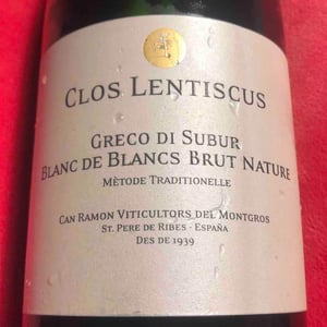 Greco di Subur Blanc de Blancs Brut Nature - Clos Lentiscus - Manel Aviñó 