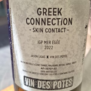 Greek Connection Classic X Jason Ligas - Vin des Potes - basile-passe