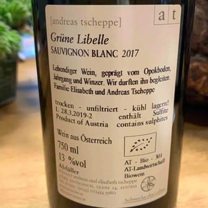 Grüne Libelle - Sauvignon Blanc - Weingut Andreas & Elisabeth Tscheppe - Andreas & Elisabeth Tscheppe 