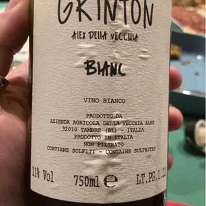 Grinton Blanc 2022 - Ombretta Agricola - Alex Della Vecchia
