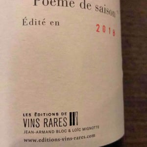 Haiku Poème De Saison - Les Editions de Vins Rares - loic-mignotte-renaud-saunier-jean-armand-bloc