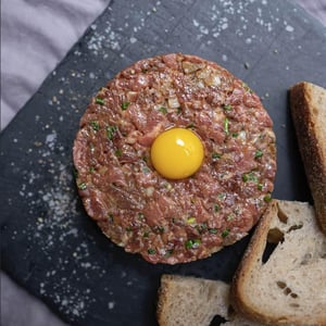 Hand-Cut Beef Tartare And French Fries - La Cabane Wine Bistro - 581405