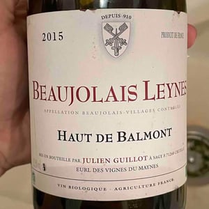 Haut de Balmont - Clos des Vignes du Maynes - Julien Guillot 