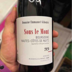 Hautes-Côtes-de-Nuits "Sous le Mont" Rouge - Domaine Emmanuel Giboulot - emmanuel-giboulot