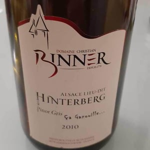 Hinterberg - Pinot Gris - Domaine Christian Binner - Christian Binner et son équipe 