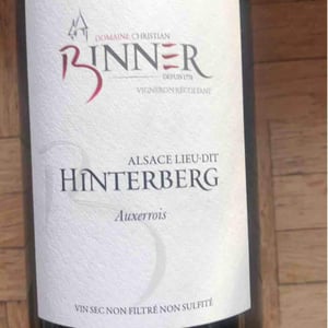 Hinterberg - Pinot Gris - Domaine Christian Binner - Christian Binner et son équipe 