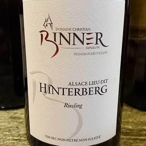 Hinterberg - Riesling 2016 - Domaine Christian Binner - christian-binner-et-son-equipe -2016
