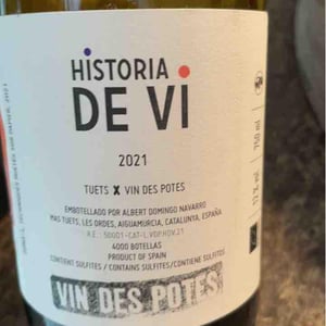 Historia de VI X Tuets - Vin des Potes - Basile Passe 
