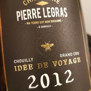 Idée de Voyage, Chouilly Grand Cru, Blans de Blancs - Champagne Pierre Legras - Vincent Legras -2012