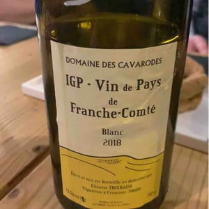 IGP Vin De Pays De Franche-Comte Blanc - Domaine des Cavarodes - etienne-thiebaud