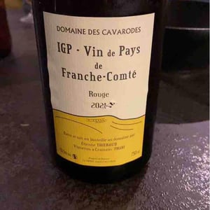 IGP Vin De Pays De Franche-Comte Rouge - Domaine des Cavarodes - Etienne Thiebaud 