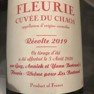 Cuvée du Chaos - Les Bertrand - guy-annick-yann-bertrand