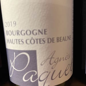 Bourgogne Hautes côtes de Beaune - Agnès PAQUET - Agnès Paquet -2019