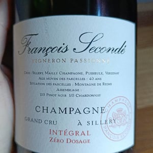 Integral Zero Dosage - Champagne François Secondé - Jérôme Groslambert 