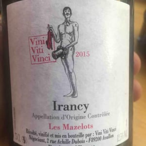 Irancy "Les Mazelots" - Vini Viti Vinci - Nicolas Vauthier "Kikro" 