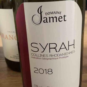 IGP Collines Rhodaniennes - Domaine Jamet - corrine-jean-paul-loic-jamet -2016
