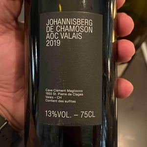 Johannisberg de Chamoson - Cave Clément Magliocco - Clément Magliocco 