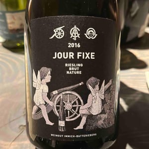 Jour Fixe Riesling Brut Nature - Immich Batterieberg - Gernot Kohlman -2016