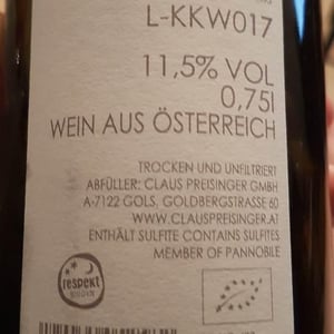 Kalkundkiesel Weiss - Weingut Claus Preisinger - claus-preisinger