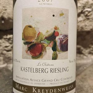 Kastelberg Riesling Le Chateau (A-S Tschiegg Label) - Marc Kreydenweiss (Andlau) - antoine-kreydenweiss