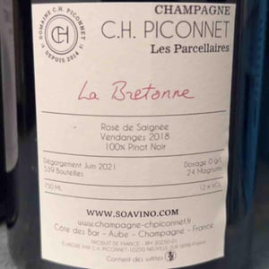 La bretonne - Champagne C.H. Piconnet - Agathe et Clément Piconnet -2018