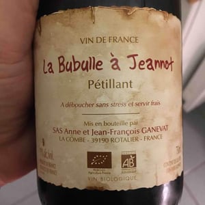 La Bubulle A Jeannot - Domaine Ganevat - anne-jean-francois-ganevat