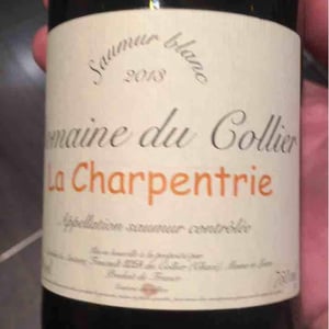 La Charpentrie - Blanc - Domaine du Collier - Antoine & Caroline Foucault 