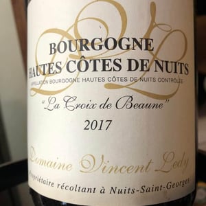 La croix de Beaune - Vincent Ledy - Domaine Vincent Ledy -2017