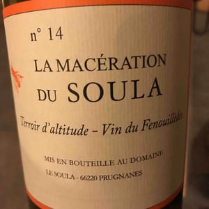 Le Soula - Wendy Wilson - La Maceration Du Soula Orange