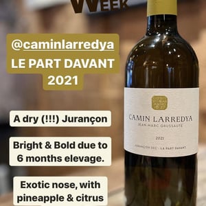 La Part Davant - Domaine Camin Larredya - Jean-Marc Grussaute 