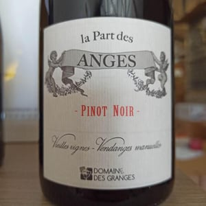 La Part des Anges - Pinot Noir - Domaine des Granges - delphine-christian-nobiron -2014