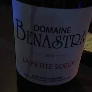 La Petite Sœur - Domaine Benastra - Joseph Paillé 
